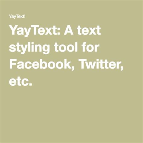 yaytext facebook|yaytext text generator tool.